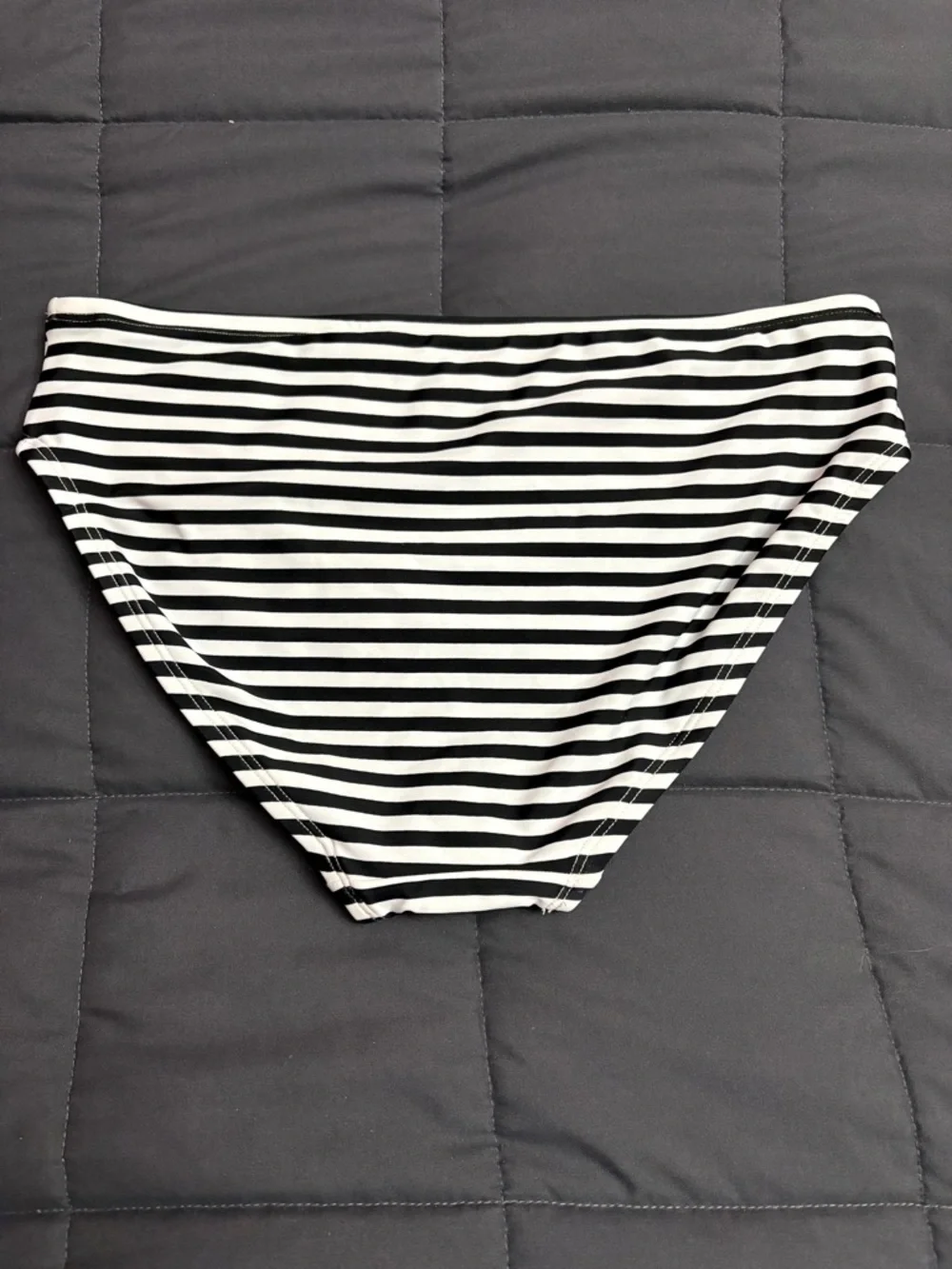 DSG Tomie Print Black & White Stripped Swim Bottoms - Size: Small - NWT